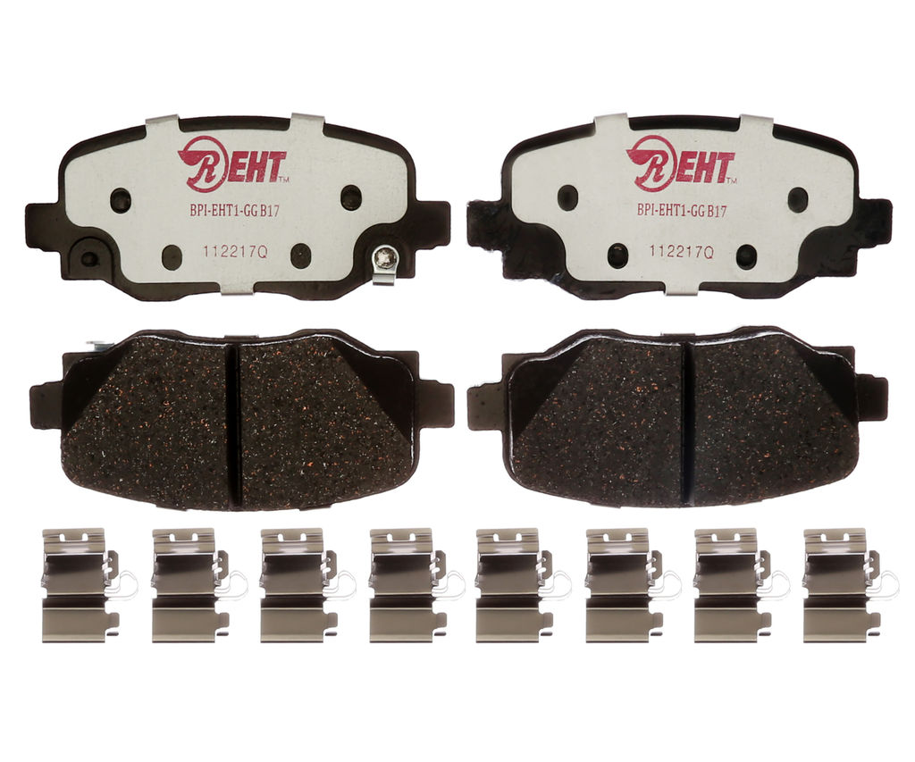 Raybestos EHT1809H - Element3 Enhanced Compound Disc Brake Pads, 2 Wheel Set