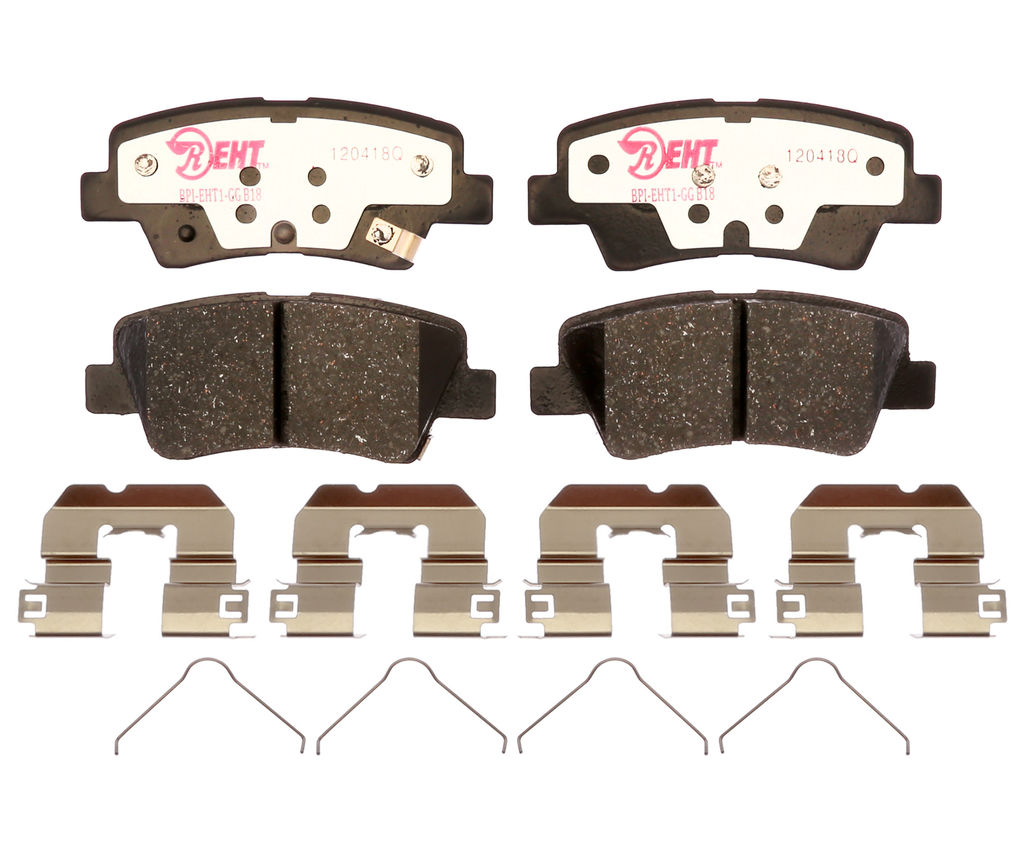 Raybestos EHT1812H - Element3 Enhanced Compound Disc Brake Pads, 2 Wheel Set