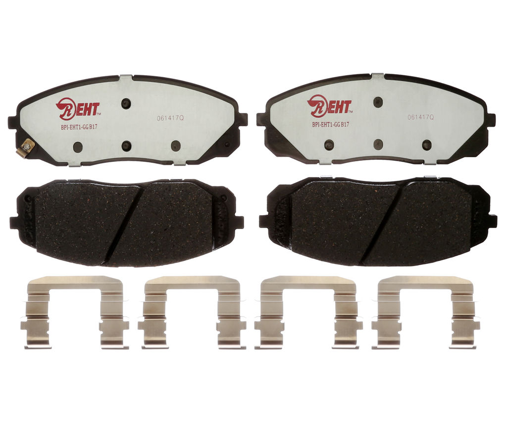 Raybestos EHT1814H - Element3 Enhanced Compound Disc Brake Pads, 2 Wheel Set