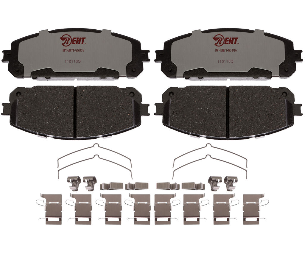 Raybestos EHT1843H - Element3 Enhanced Compound Disc Brake Pads, 2 Wheel Set