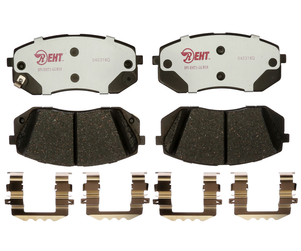 Raybestos EHT1855H - Element3 Enhanced Compound Disc Brake Pads, 2 Wheel Set
