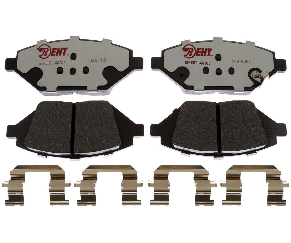 Raybestos EHT1864H - Element3 Enhanced Compound Disc Brake Pads, 2 Wheel Set