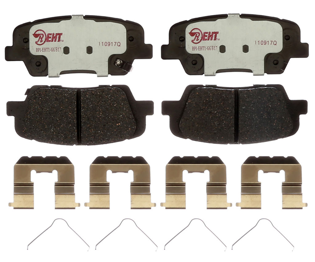 Raybestos EHT1916H - Element3 Enhanced Compound Disc Brake Pads, 2 Wheel Set