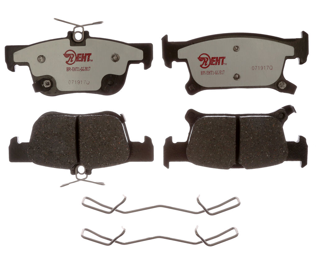 Raybestos EHT1923H - Element3 Enhanced Compound Disc Brake Pads, 2 Wheel Set