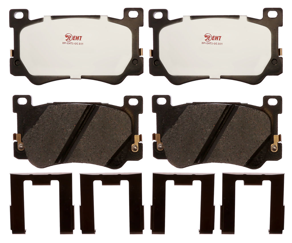 Raybestos EHT1975H - Element3 Enhanced Compound Disc Brake Pads, 2 Wheel Set