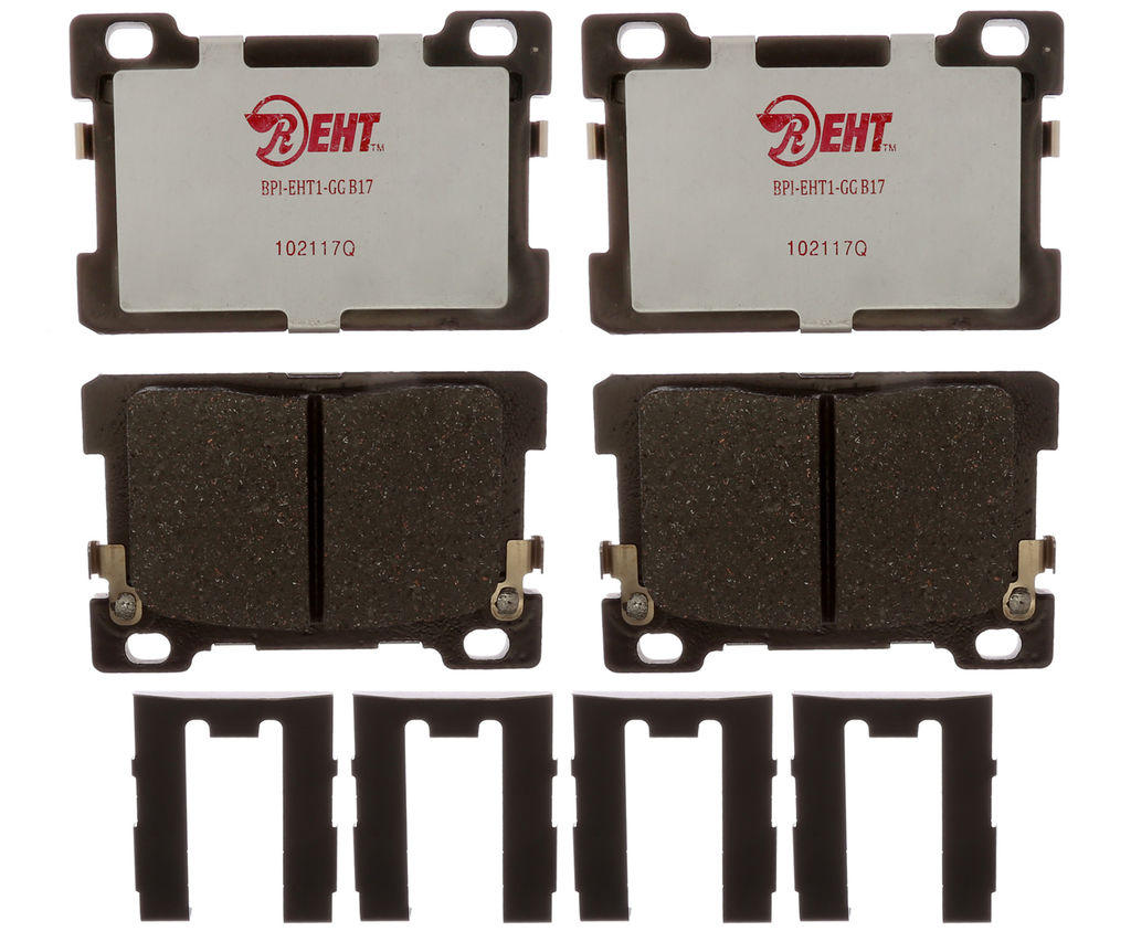 Raybestos EHT1976H - Element3 Enhanced Compound Disc Brake Pads, 2 Wheel Set