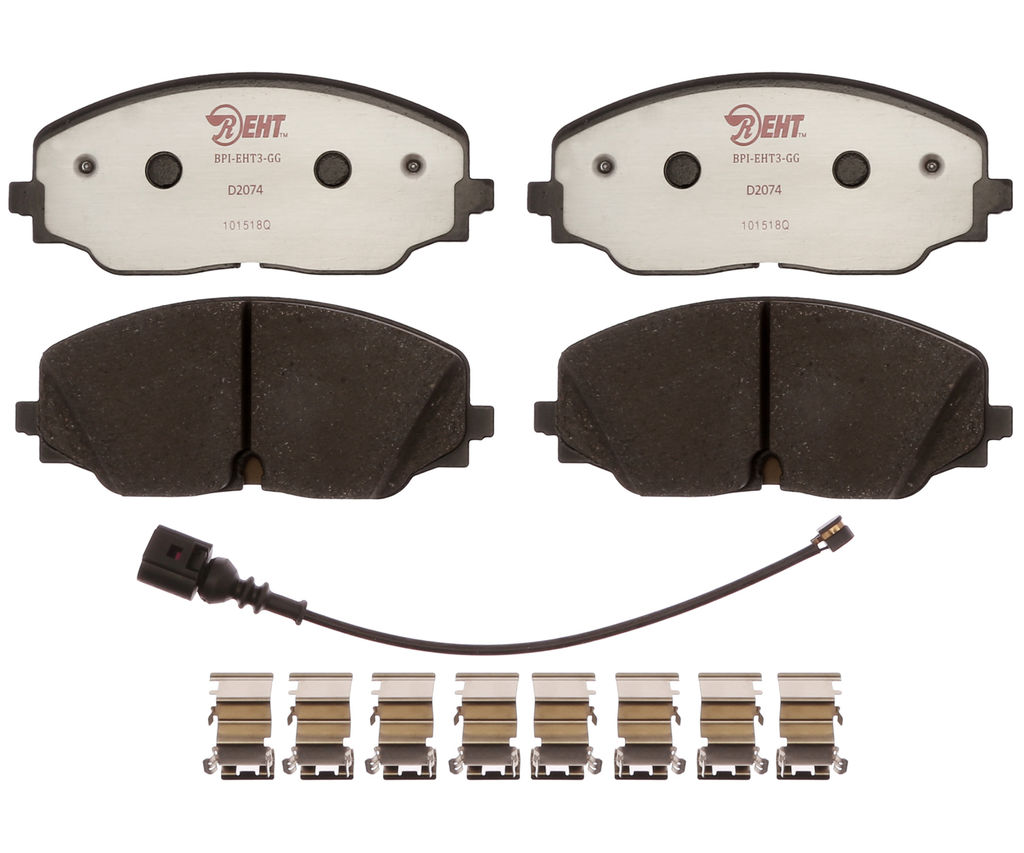 Raybestos EHT2074H - Element3 Enhanced Compound Disc Brake Pads, 2 Wheel Set