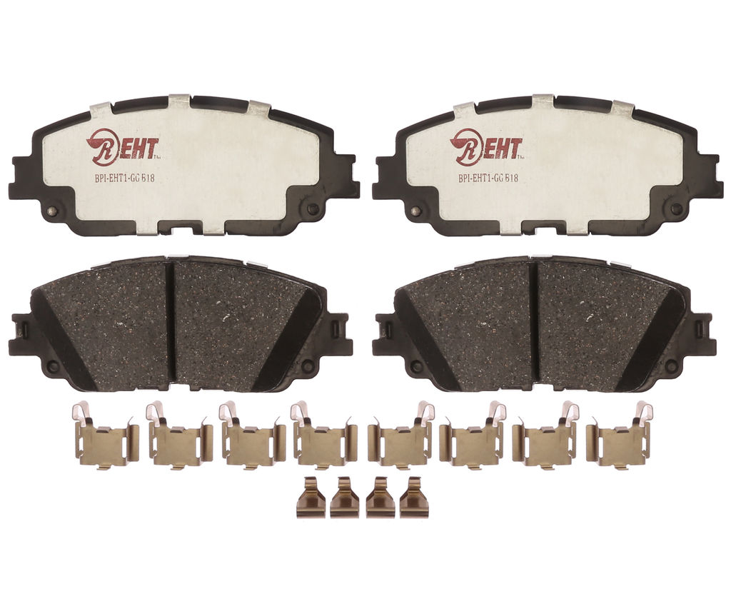 Raybestos EHT2076H - Element3 Enhanced Compound Disc Brake Pads, 2 Wheel Set