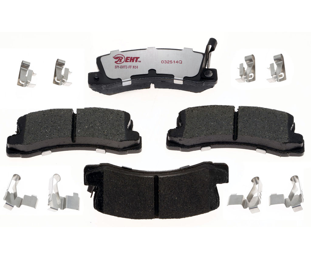 Raybestos EHT325H - Element3 Enhanced Compound Disc Brake Pads, 2 Wheel Set