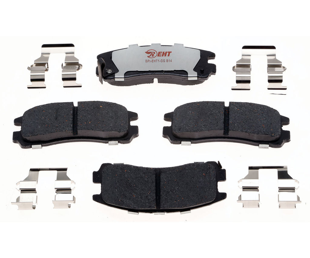 Raybestos EHT383H - Element3 Enhanced Compound Disc Brake Pads, 2 Wheel Set