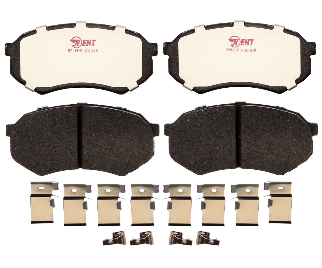 Raybestos EHT433AH - Element3 Enhanced Compound Disc Brake Pads, 2 Wheel Set