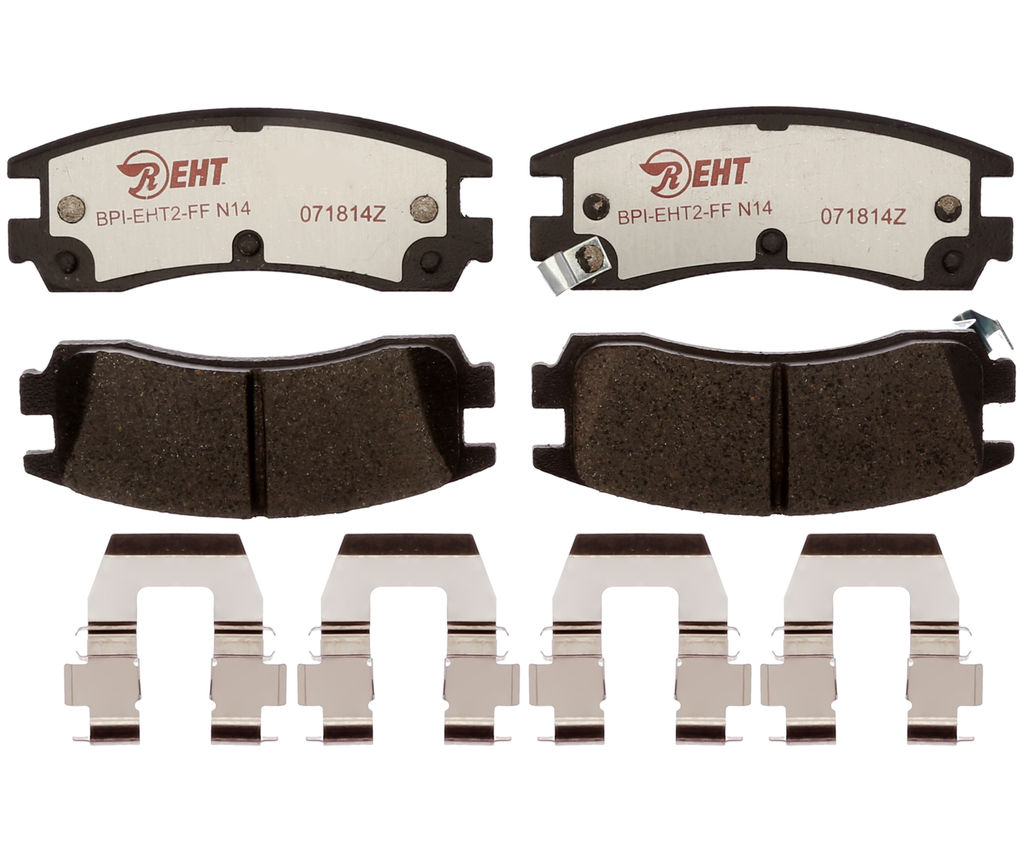 Raybestos EHT508H - Element3 Enhanced Compound Disc Brake Pads, 2 Wheel Set