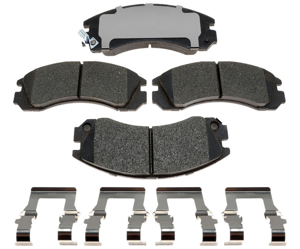 Raybestos EHT530H - Element3 Enhanced Compound Disc Brake Pads, 2 Wheel Set
