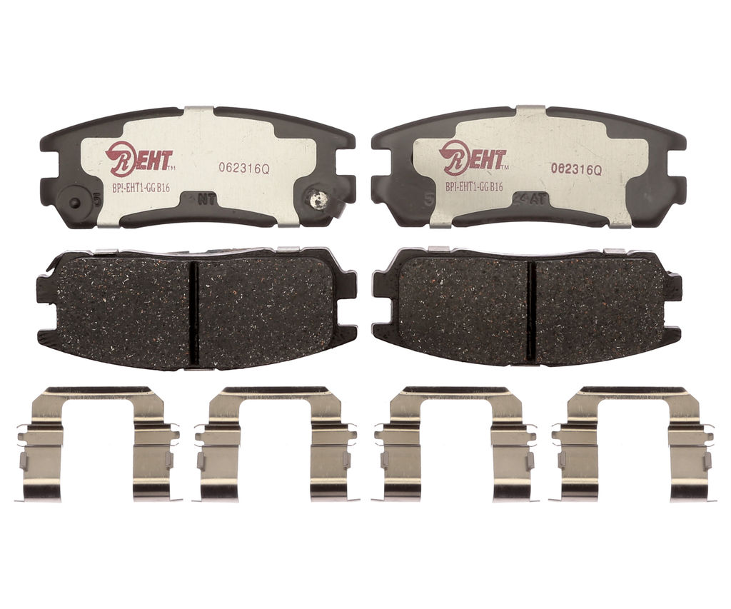 Raybestos EHT580H - Element3 Enhanced Compound Disc Brake Pads, 2 Wheel Set
