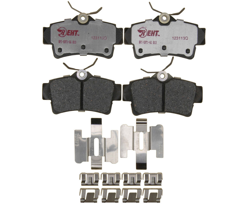 Raybestos EHT627H - Element3 Enhanced Compound Disc Brake Pads, 2 Wheel Set