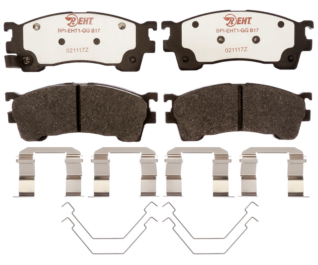 Raybestos EHT637H - Element3 Enhanced Compound Disc Brake Pads, 2 Wheel Set