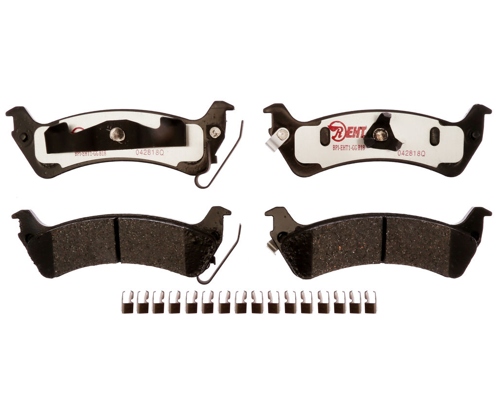 Raybestos EHT666H - Element3 Enhanced Compound Disc Brake Pads, 2 Wheel Set