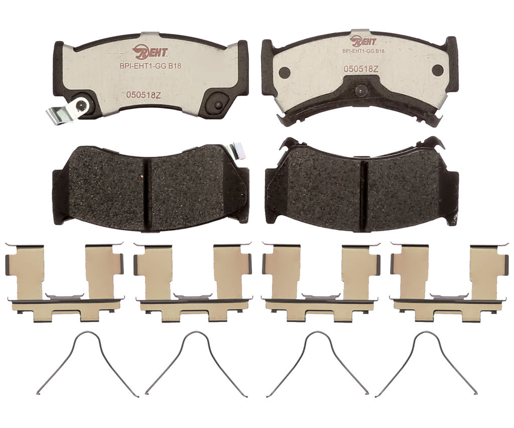 Raybestos EHT668H - Element3 Enhanced Compound Disc Brake Pads, 2 Wheel Set