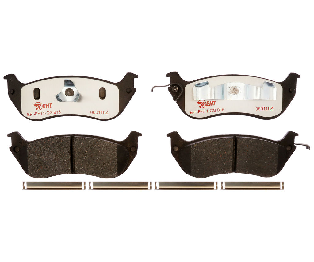 Raybestos EHT674AH - Element3 Enhanced Compound Disc Brake Pads, 2 Wheel Set