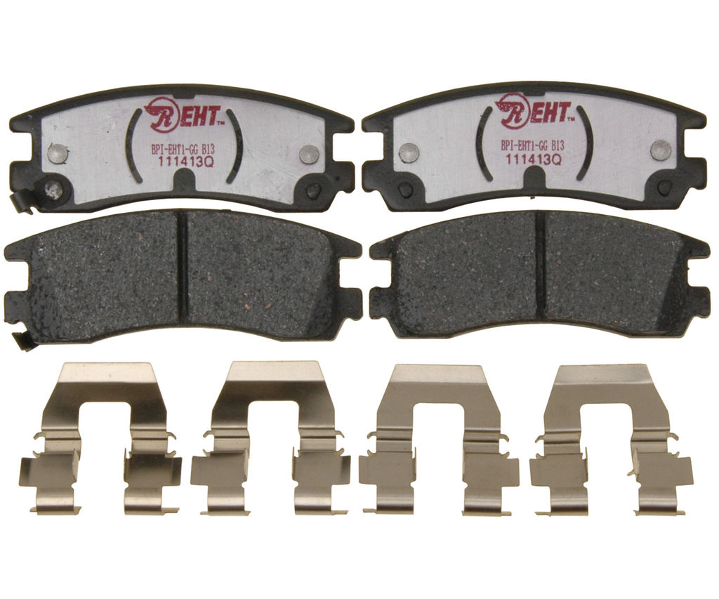 Raybestos EHT698H - Element3 Enhanced Compound Disc Brake Pads, 2 Wheel Set