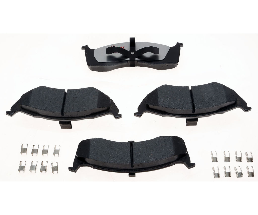 Raybestos EHT730H - Element3 Enhanced Compound Disc Brake Pads, 2 Wheel Set