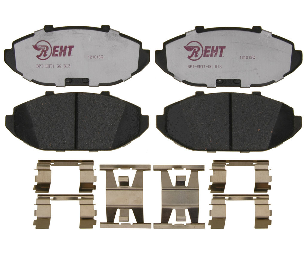Raybestos EHT748H - Element3 Enhanced Compound Disc Brake Pads, 2 Wheel Set