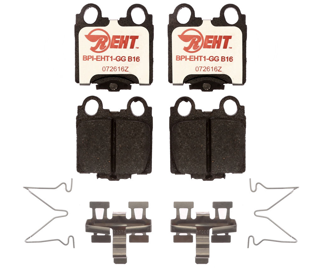 Raybestos EHT771H - Element3 Enhanced Compound Disc Brake Pads, 2 Wheel Set