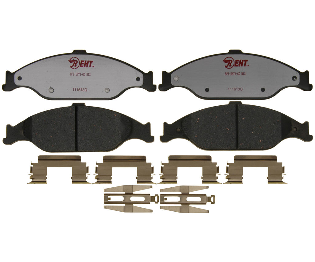 Raybestos EHT804H - Element3 Enhanced Compound Disc Brake Pads, 2 Wheel Set