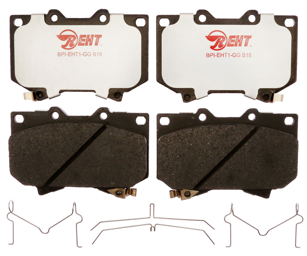 Raybestos EHT812H - Element3 Enhanced Compound Disc Brake Pads, 2 Wheel Set