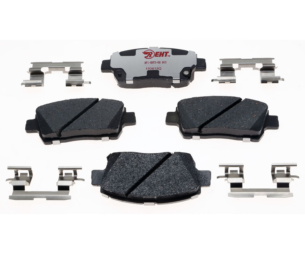 Raybestos EHT822H - Element3 Enhanced Compound Disc Brake Pads, 2 Wheel Set