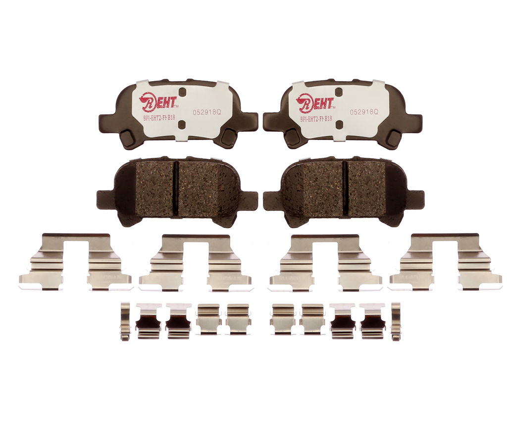 Raybestos EHT828H - Element3 Enhanced Compound Disc Brake Pads, 2 Wheel Set