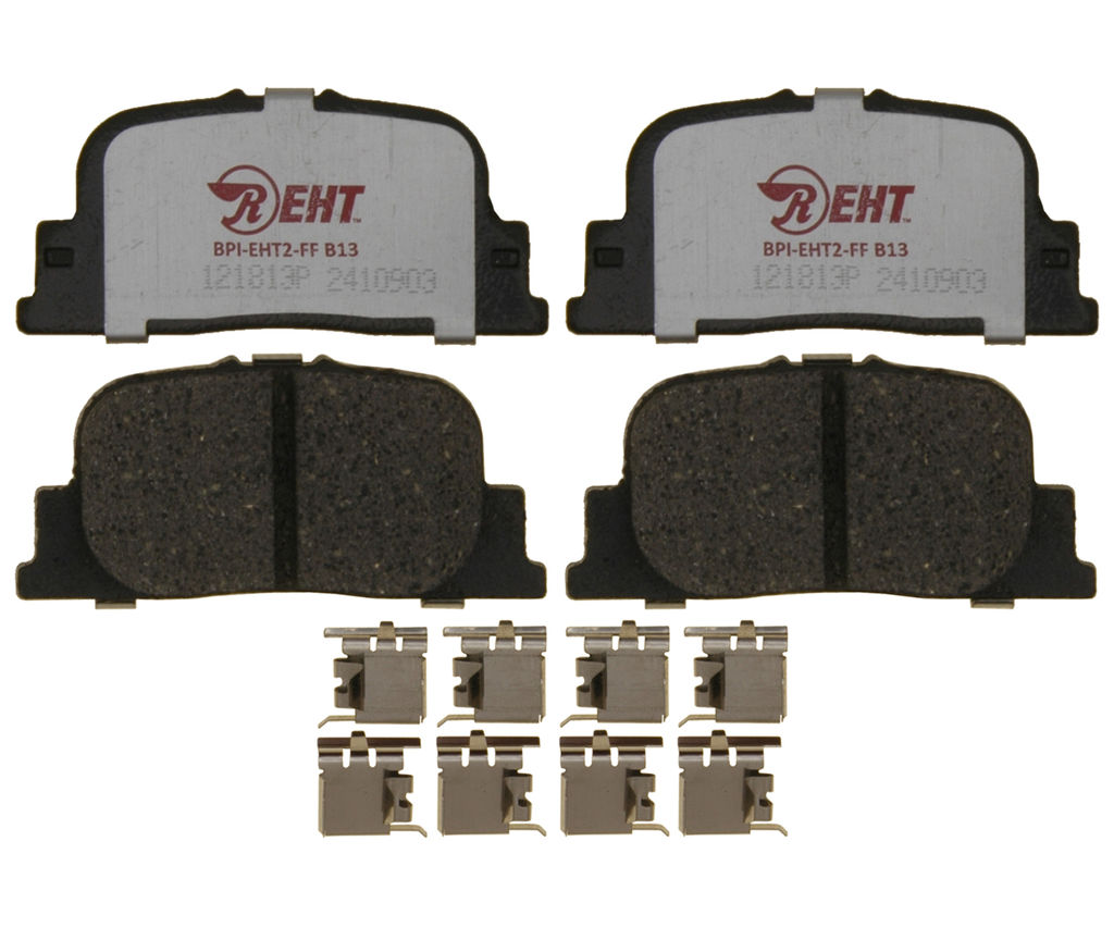 Raybestos EHT835H - Element3 Enhanced Compound Disc Brake Pads, 2 Wheel Set