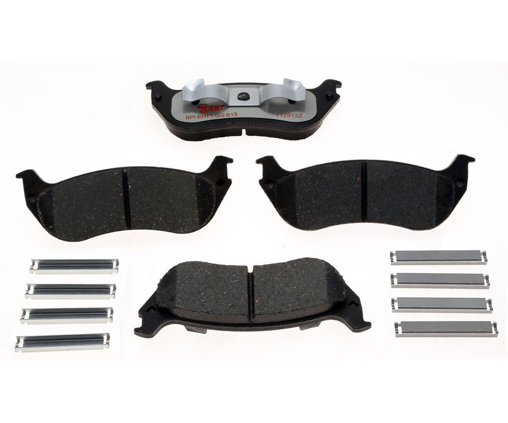 Raybestos EHT881H - Element3 Enhanced Compound Disc Brake Pads, 2 Wheel Set