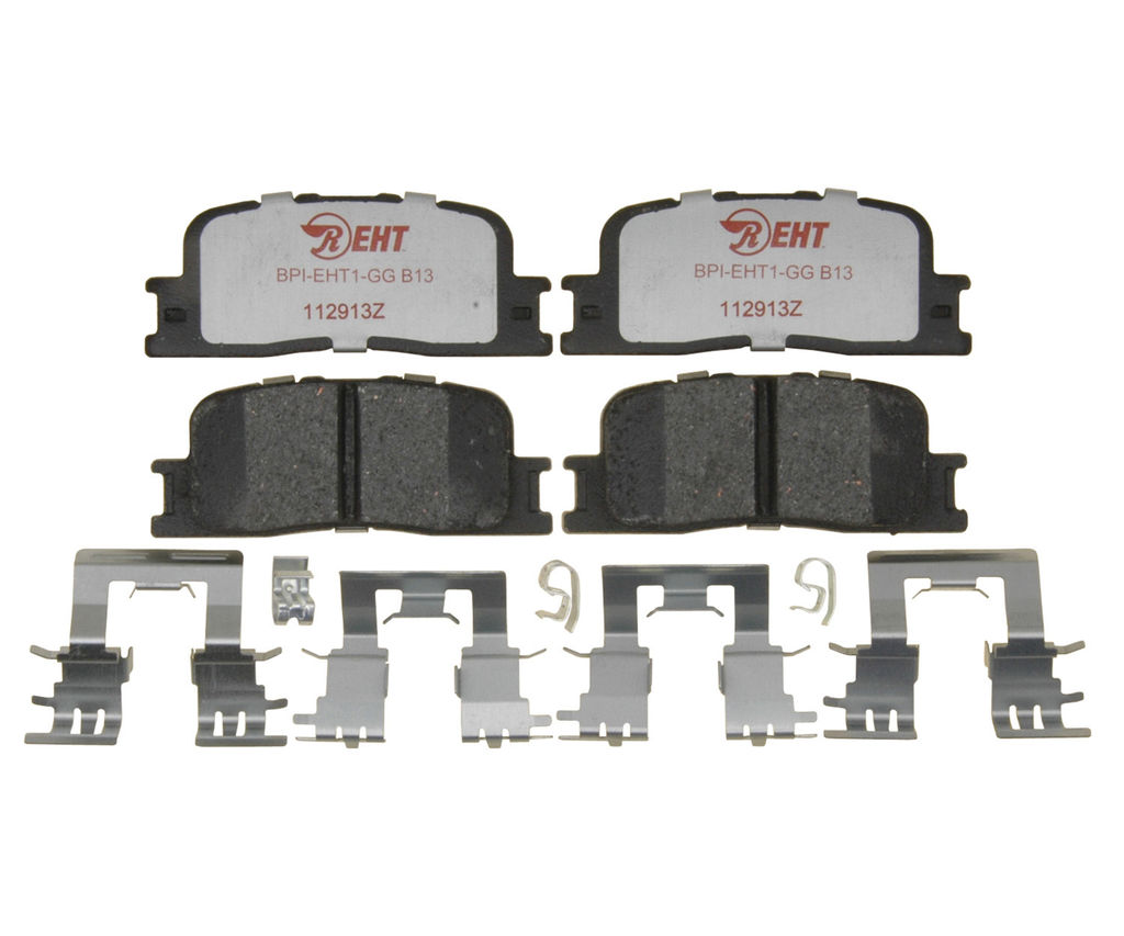 Raybestos EHT885H - Element3 Enhanced Compound Disc Brake Pads, 2 Wheel Set