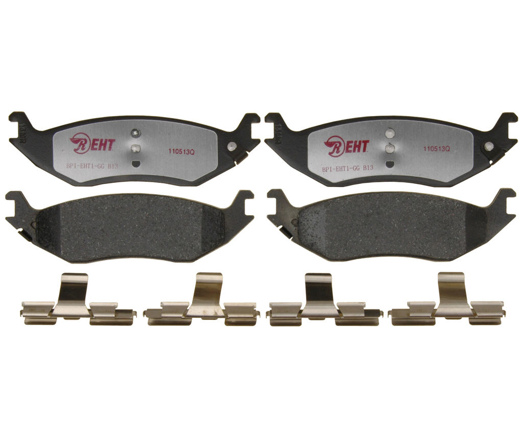 Raybestos EHT898H - Element3 Enhanced Compound Disc Brake Pads, 2 Wheel Set