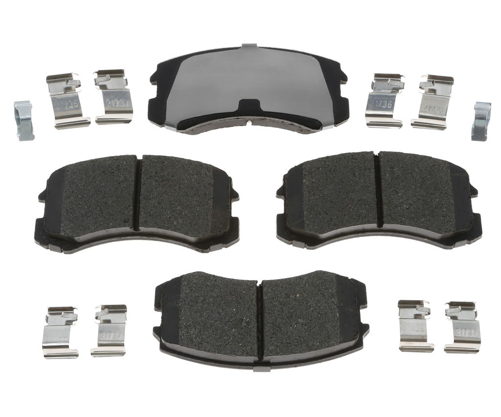 Raybestos EHT904H - Element3 Enhanced Compound Disc Brake Pads, 2 Wheel Set