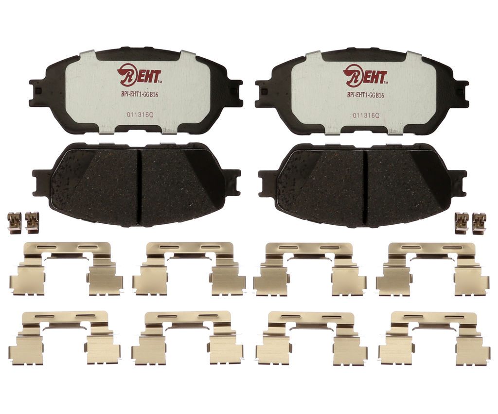 Raybestos EHT906AH - Element3 Enhanced Compound Disc Brake Pads, 2 Wheel Set