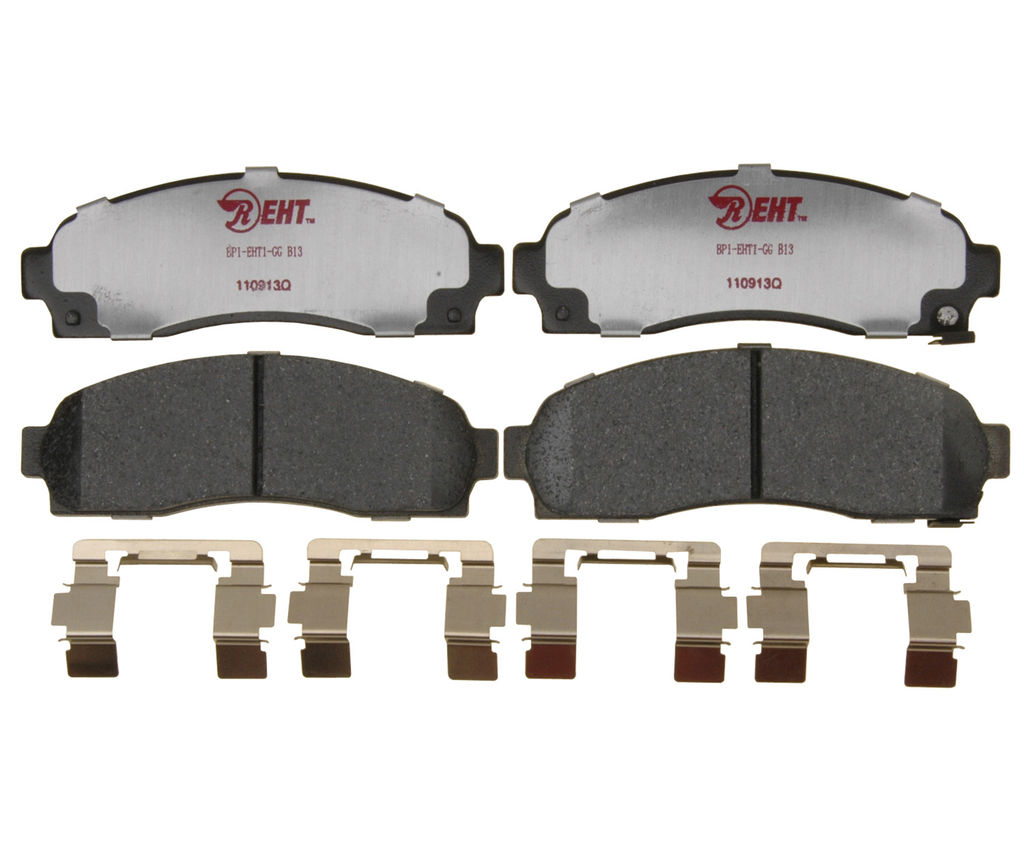 Raybestos EHT913H - Element3 Enhanced Compound Disc Brake Pads, 2 Wheel Set