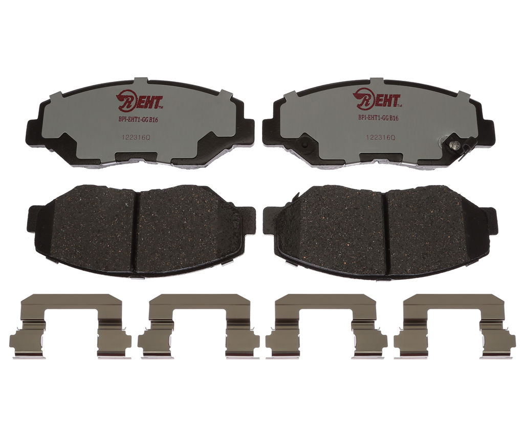 Raybestos EHT914AH - Element3 Enhanced Compound Disc Brake Pads, 2 Wheel Set