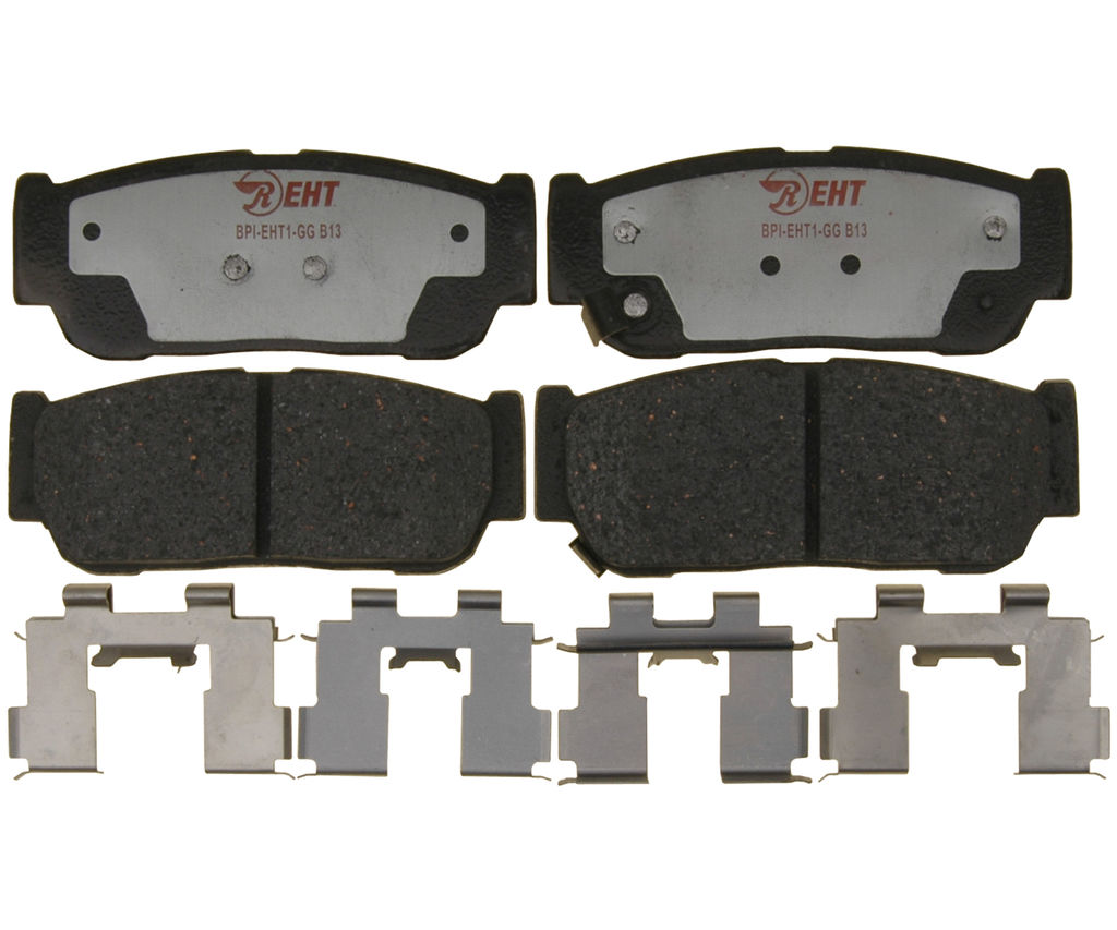 Raybestos EHT954H - Element3 Enhanced Compound Disc Brake Pads, 2 Wheel Set