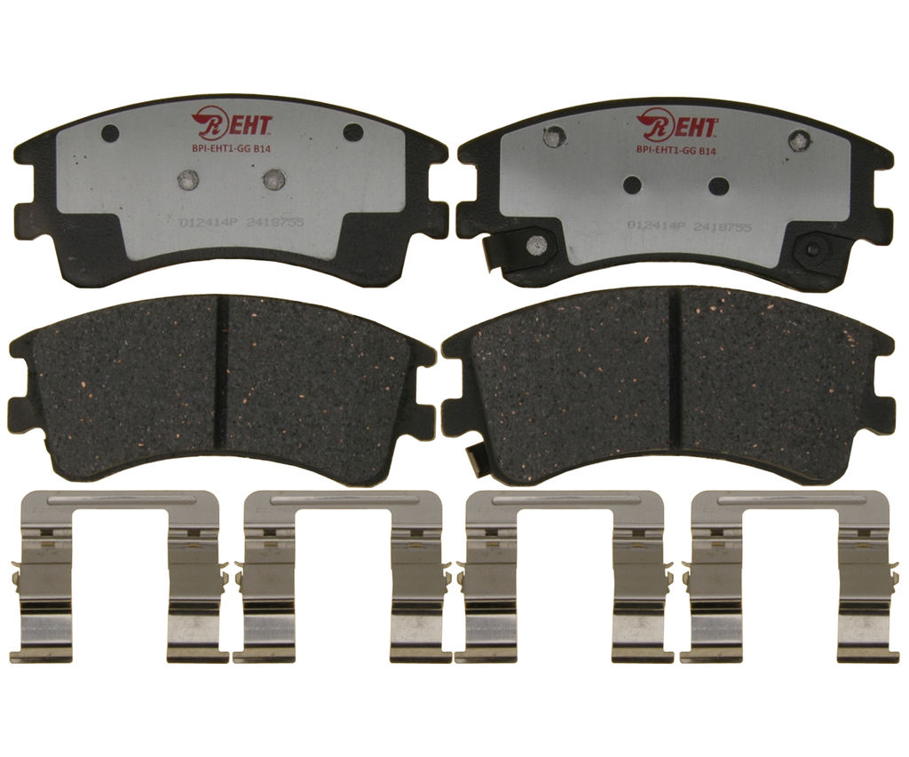 Raybestos EHT957H - Element3 Enhanced Compound Disc Brake Pads, 2 Wheel Set