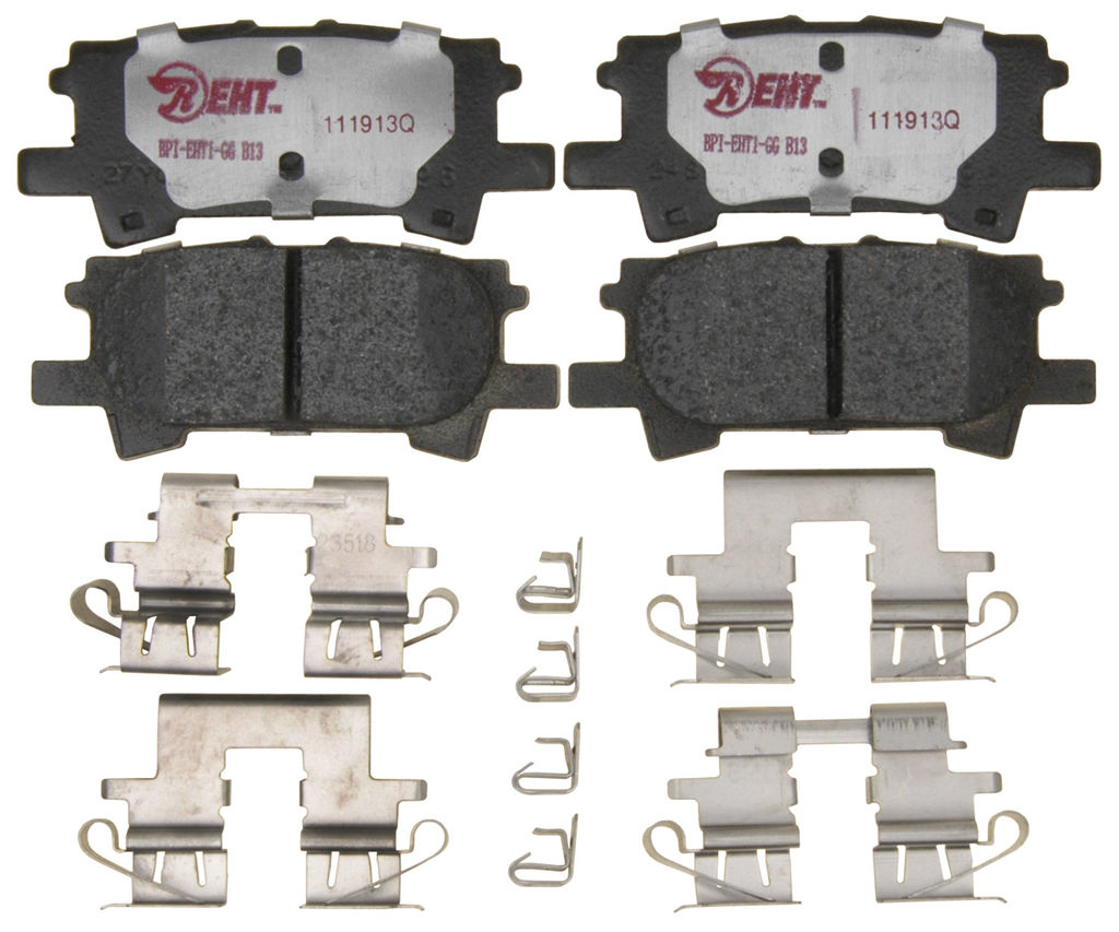 Raybestos EHT996H - Element3 Enhanced Compound Disc Brake Pads, 2 Wheel Set