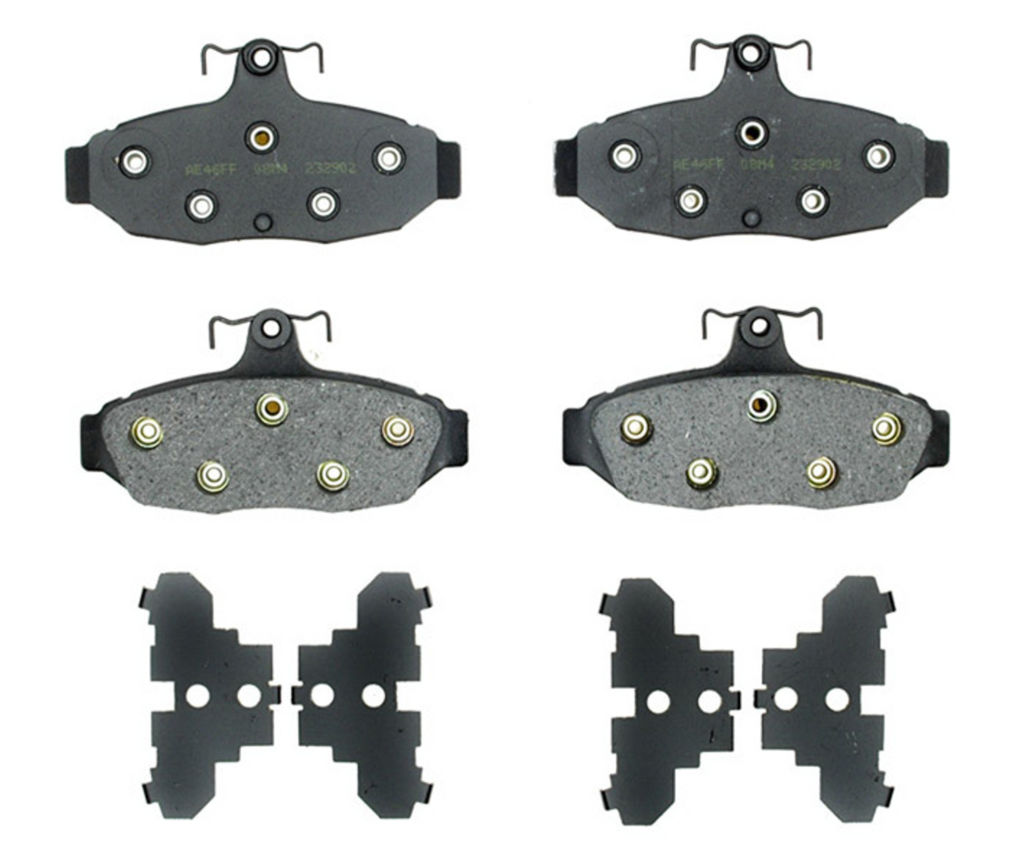 Raybestos PGD347 - Element3 Performance Organic Disc Brake Pads, 2 Wheel Set