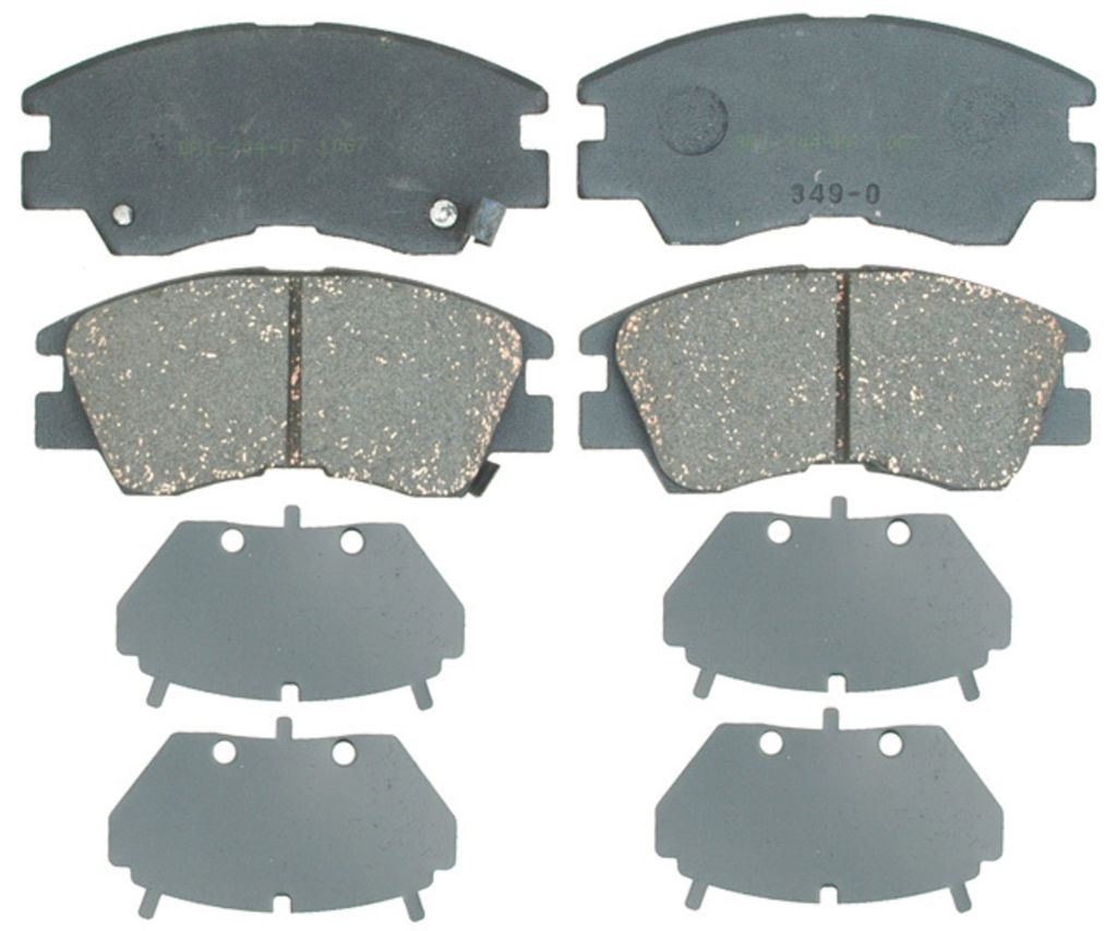 Raybestos PGD349C - Element3 Performance Ceramic Disc Brake Pads, 2 Wheel Set