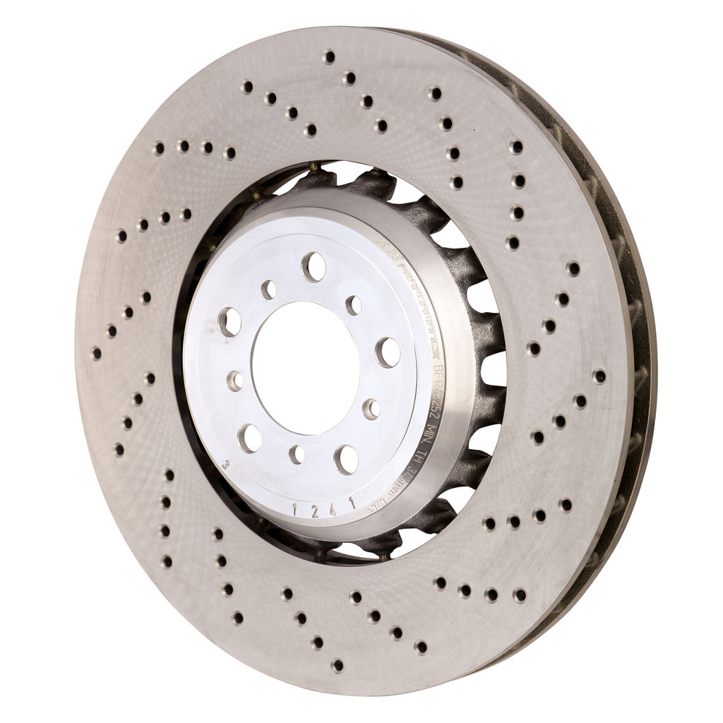 SHW Performance BFR48252 - Cross-drilled Lightweight Brake Rotor 400 x 36 mm