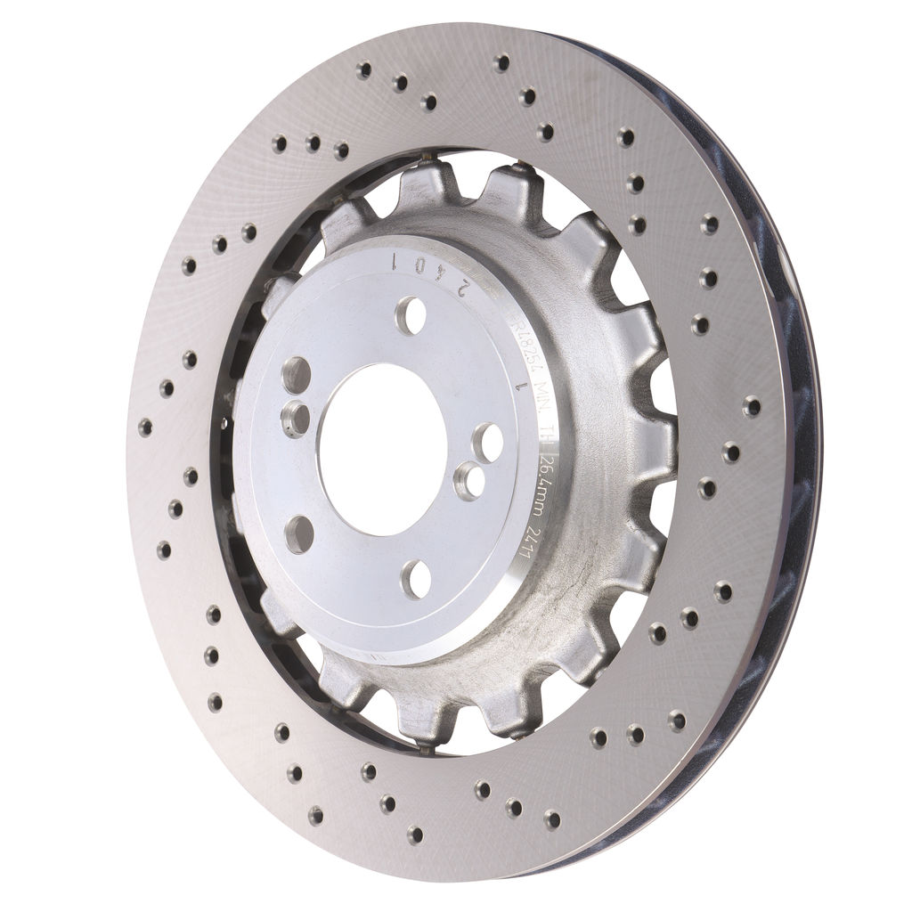 SHW Performance BRR48254 - Cross-drilled Lightweight Brake Rotor 380 x 28 mm