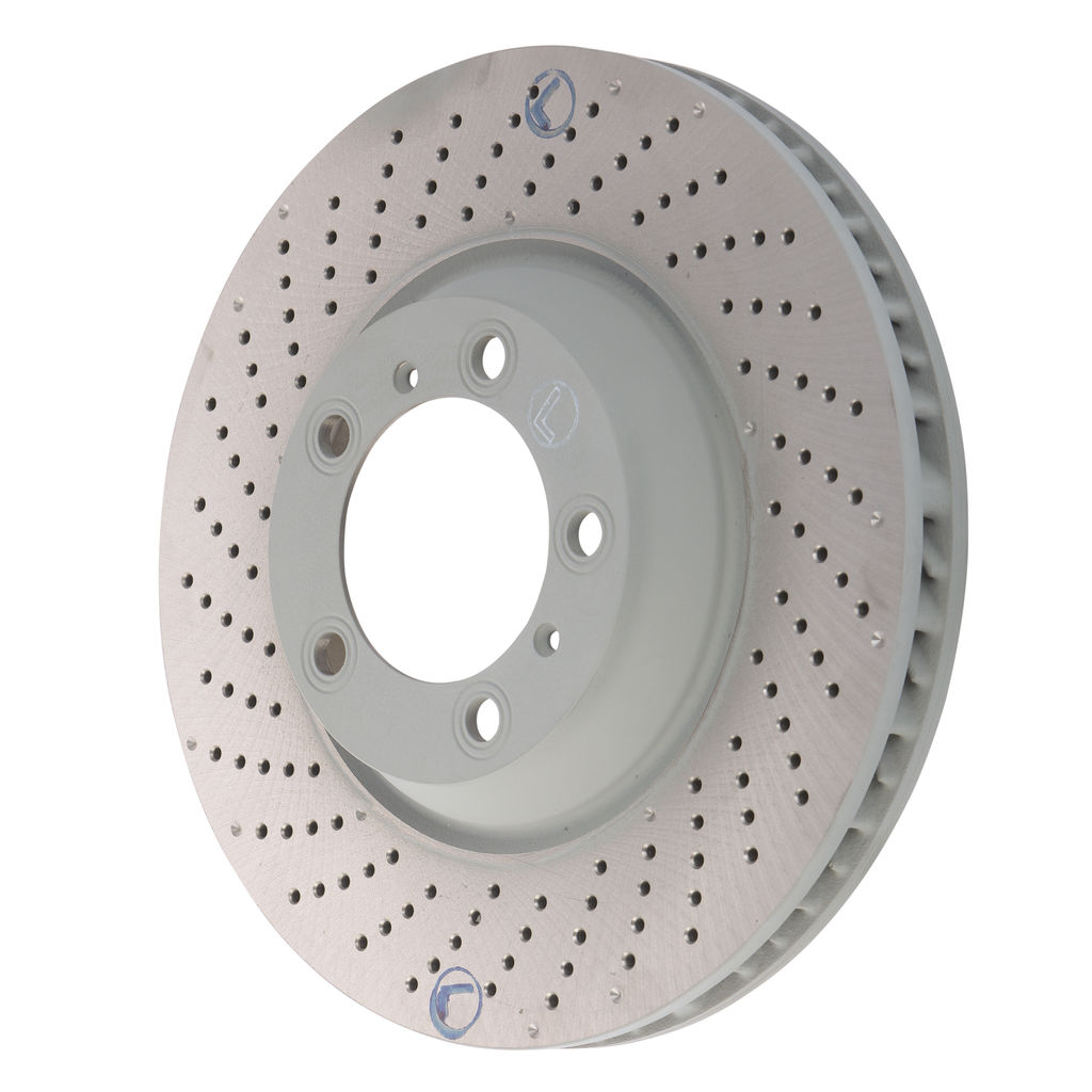 SHW Performance PFL32909 - Cross-drilled Monobloc Brake Rotor 350 x 34 mm