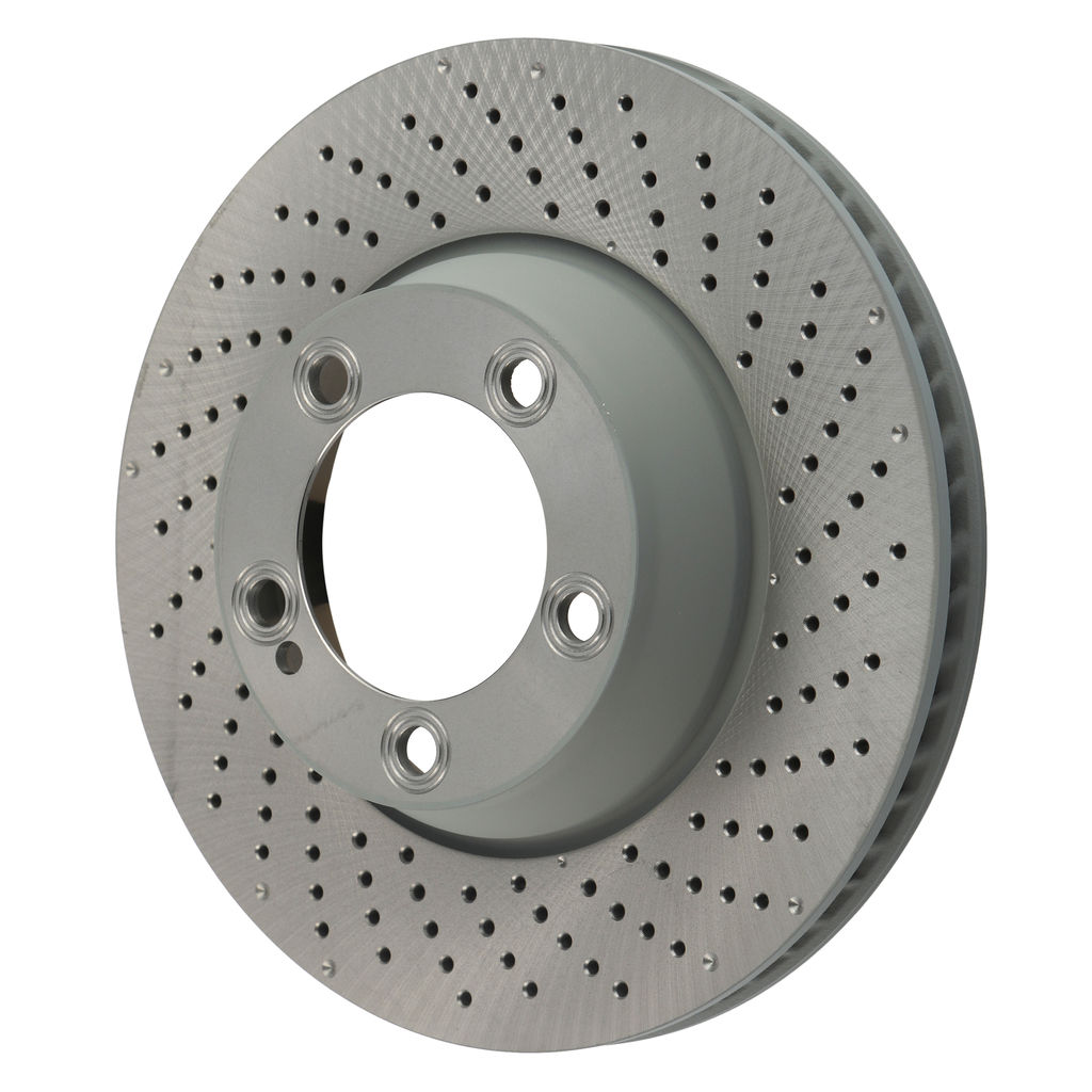 SHW Performance PRR31424 - Cross-drilled Monobloc Brake Rotor 330 x 28 mm