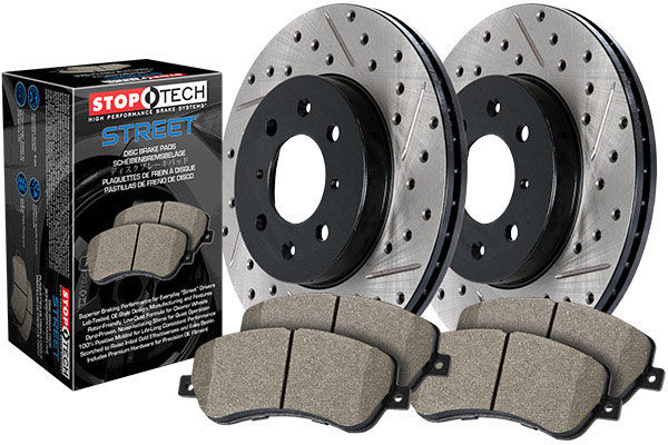 StopTech Street Axle Pack, Slotted, Rear Brake Kit - 253mm