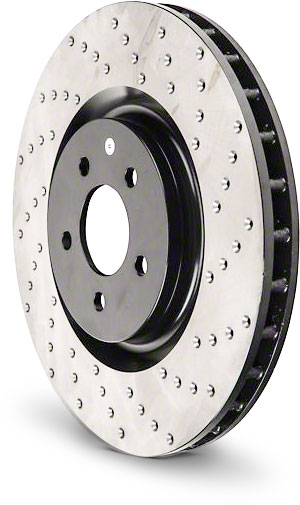 Stoptech 128.33091R - Sport Cross Disc Brake Rotor, Drilled